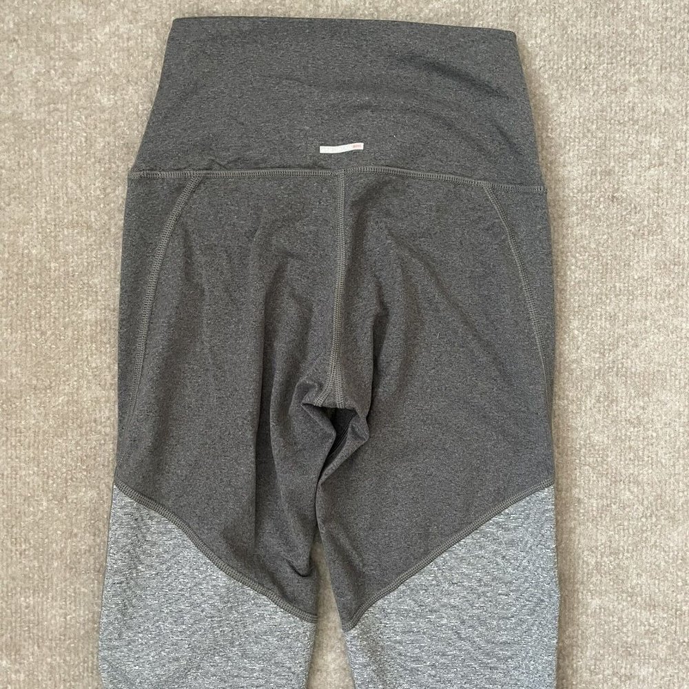 Aerie Leggings Womens Small Gray Peach Workout Pants Skinny Stretch Mesh - Picture 10 of 12